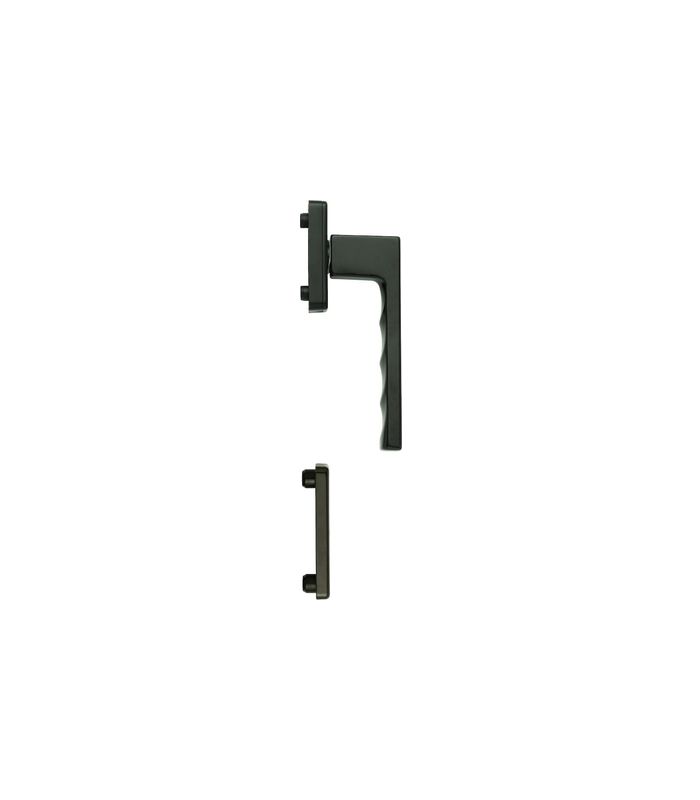Fenstertür- Halbgarnitur, Profilzylinder gelocht, Toulon 0737/U34/51PNS, Nockendurchmesser 10, Aluminium dunkelbraun seidenglänzend