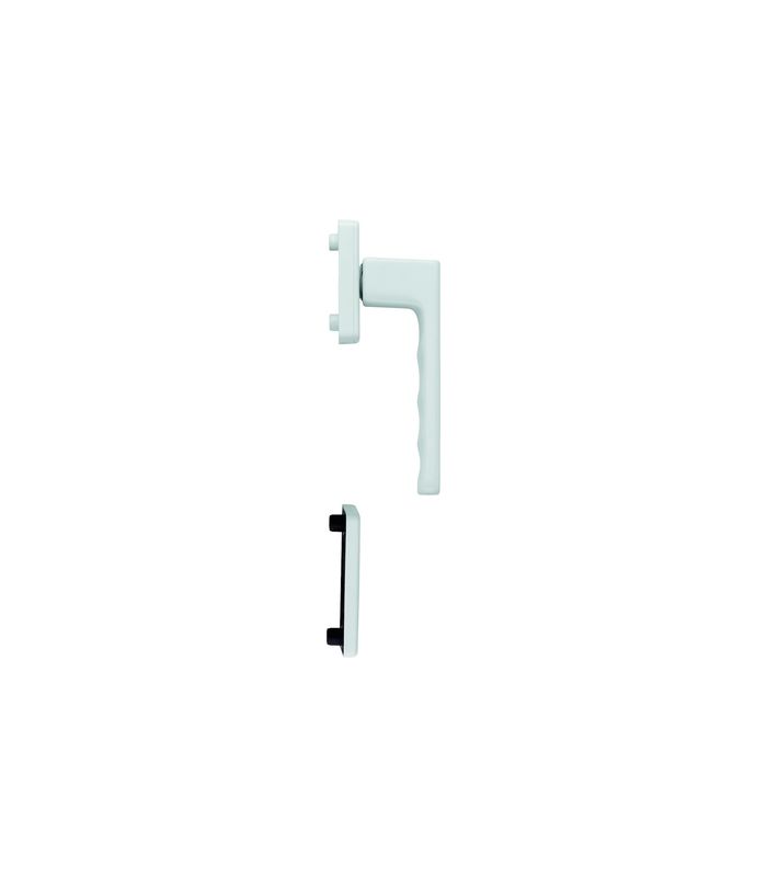 Fenstertür- Halbgarnitur, Profilzylinder gelocht, Toulon 0737/U34/51PNS, Nockendurchmesser 10, Aluminium verkehrsweiß