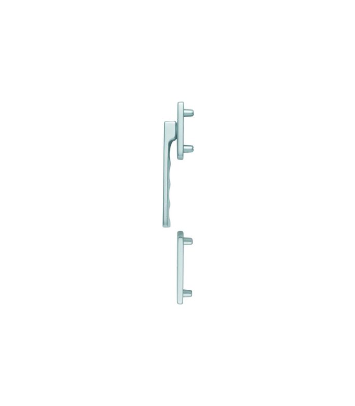 Fenstertür- Halbgarnitur, Profilzylinder gelocht, Toulon 0737KH/51N/51NS, Nockendurchmesser 10, Aluminium naturfarbig