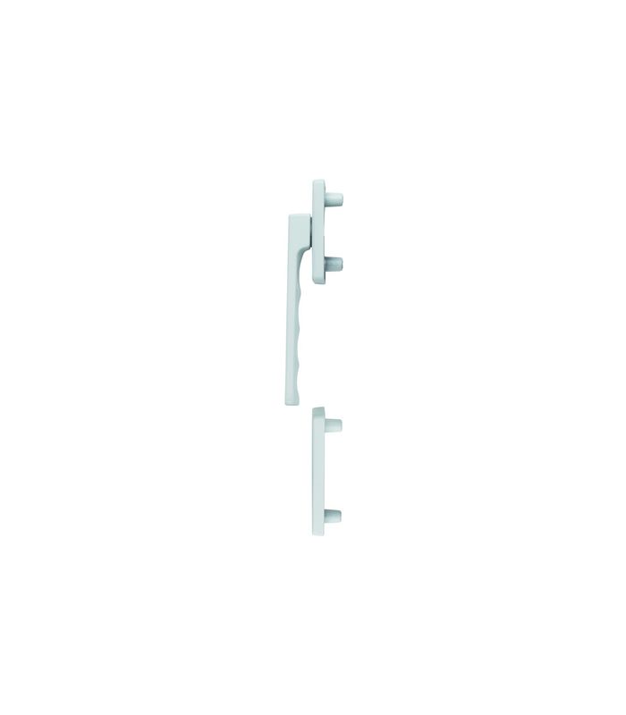 Fenstertür- Halbgarnitur, Profilzylinder gelocht, Toulon 0737KH/51N/51NS, Nockendurchmesser 10, Aluminium verkehrsweiß