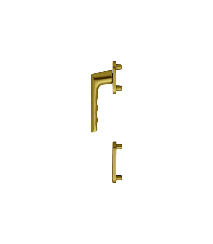 Fenstertür- Halbgarnitur, Profilzylinder gelocht, Brest 0739/66N/66NS, Nockendurchmesser 10, Aluminium bronzefarbig