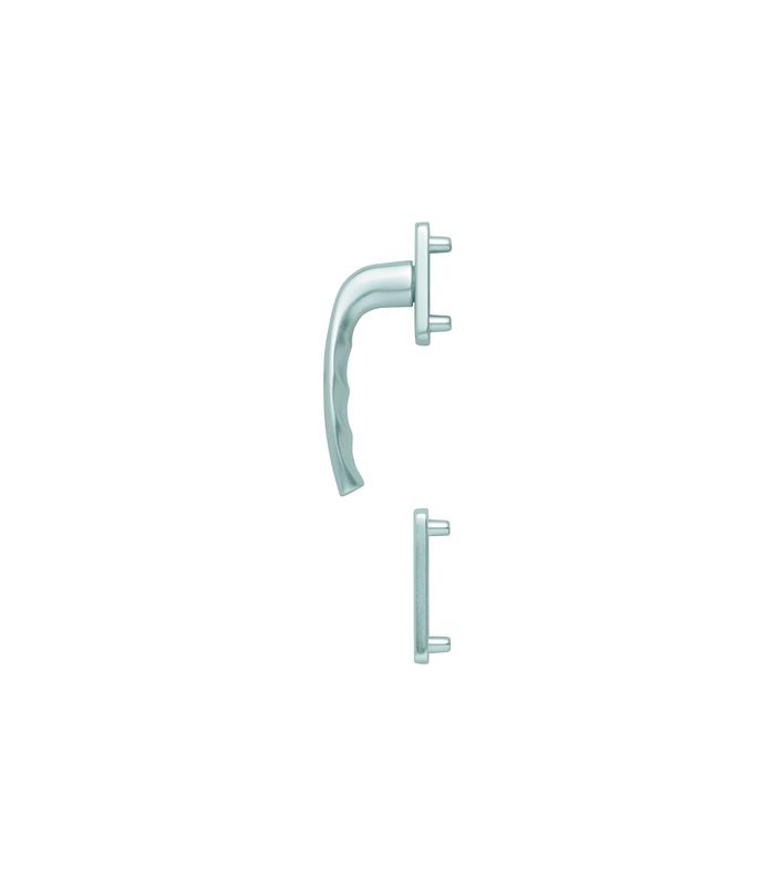 Fenstertür- Halbgarnitur, Profilzylinder gelocht, New York 0810/961N/962NS, Nockendurchmesser 10, Aluminium naturfarbig