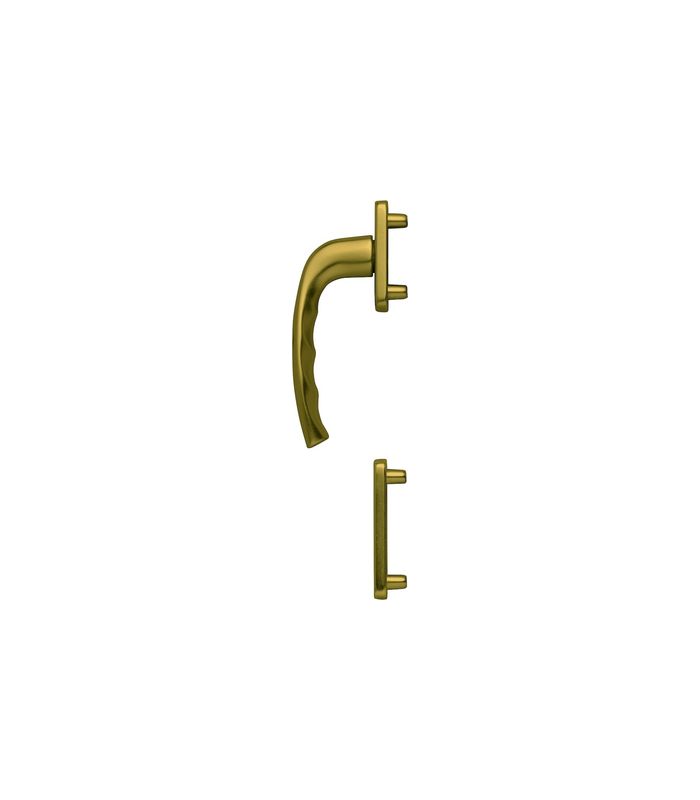 Fenstertür- Halbgarnitur, Profilzylinder gelocht, New York 0810/961N/962NS, Nockendurchmesser 10, Aluminium bronzefarbig