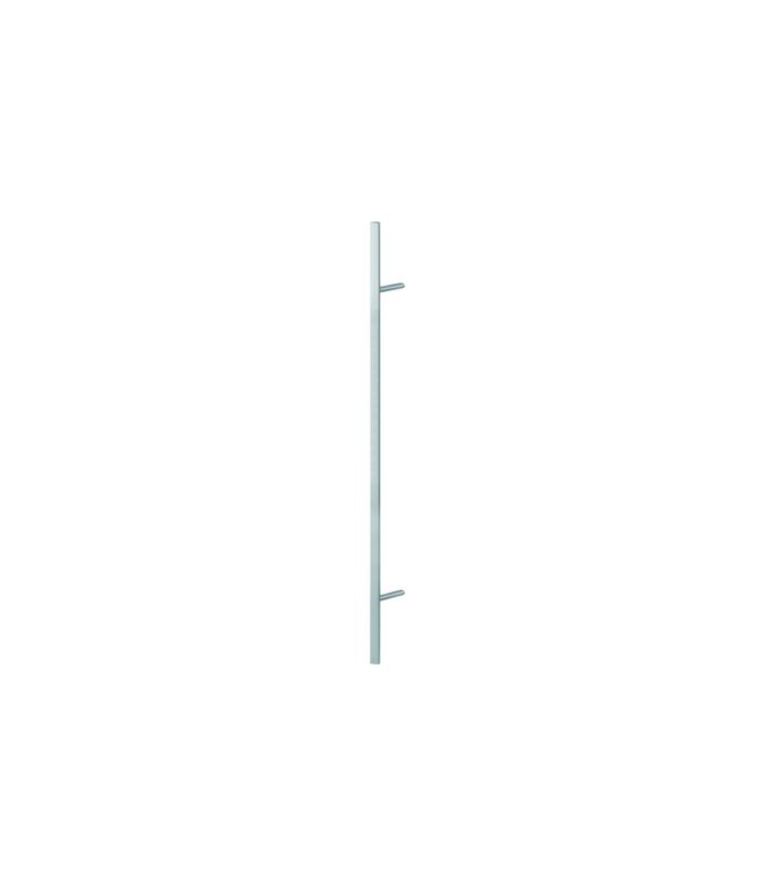 HOPPE Stoßgriff E5092, BA 1.300mm, Breite 119mm, L 1.800mm, Durchmesser 40x23mm, verdeckt verschraubt, edelstahl matt