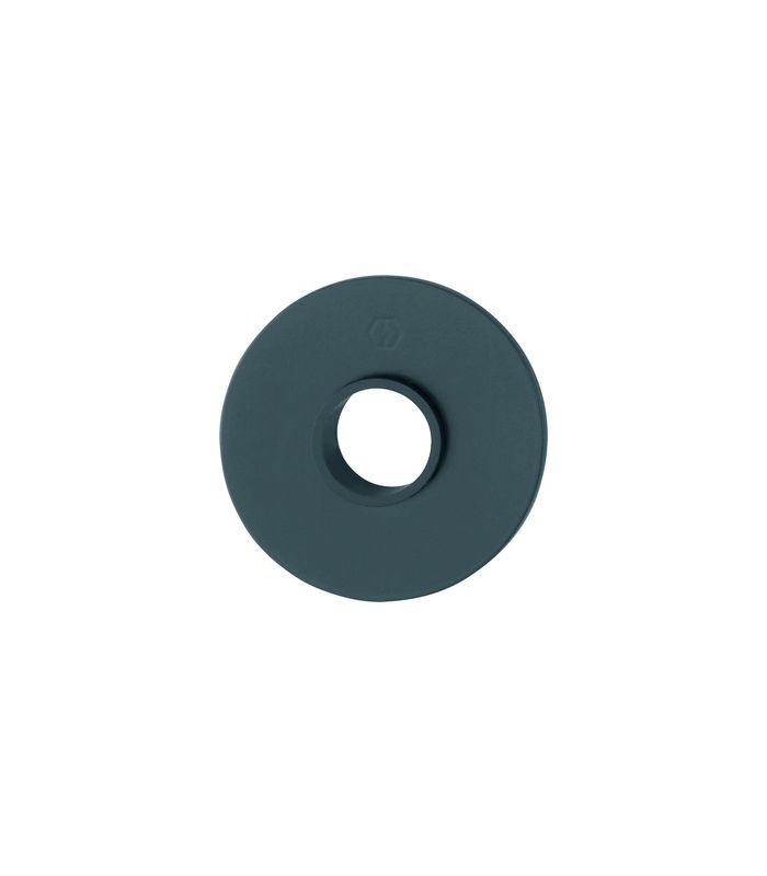 HOPPE Drückerrosettenpaar E849N, außen/innen, rund, mit Stütznocken, 2mm, Türstärke min. 35mm, Türstärke maximal 45mm, schwarz matt
