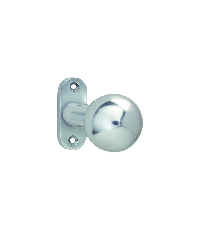 Türknopf 3473 fest drehbar Aluminium 8mm dunkelbraun eloxiert