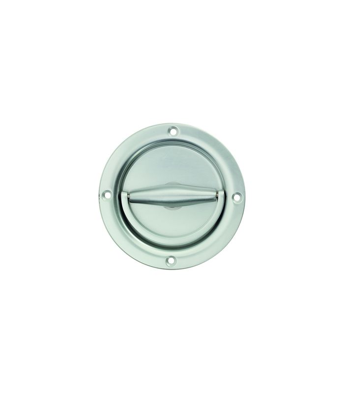 KWS Muschelgriff 5134, messing poliert, Ø110, Klappring