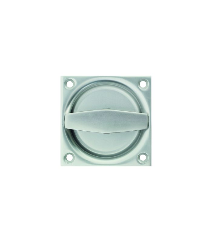 Muschelgriff 5147 70 x 70 mm Aluminium 7 mm Locht., messingfarbig eloxiert