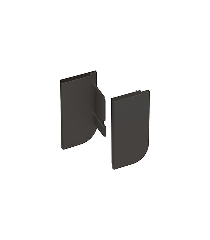 Griffleiste- Endkappenset, L-Form, Canis L, 9266107, zum Einklemmen, Aluminium