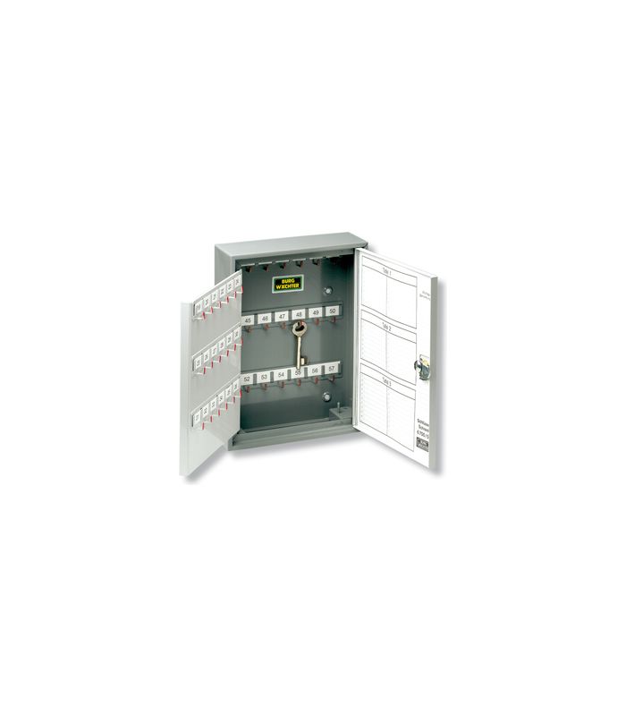 Schlüsselschrank,6700/108 R V-PZ,DR ohne Zylinder,Stahl dunkelgrau lackiert
