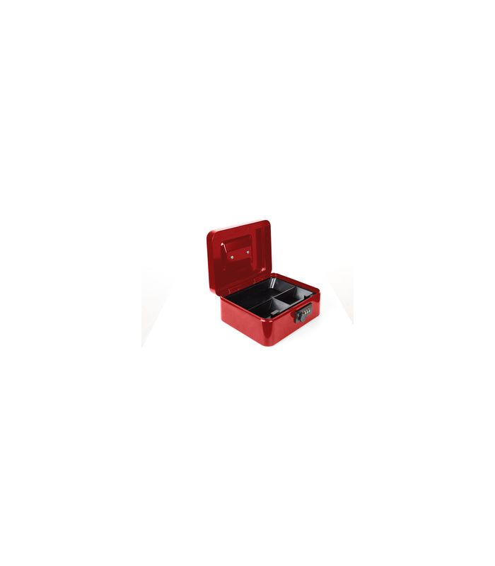 Geldkassette,Money 5020 red mit Hartgeldeinsatz,rot