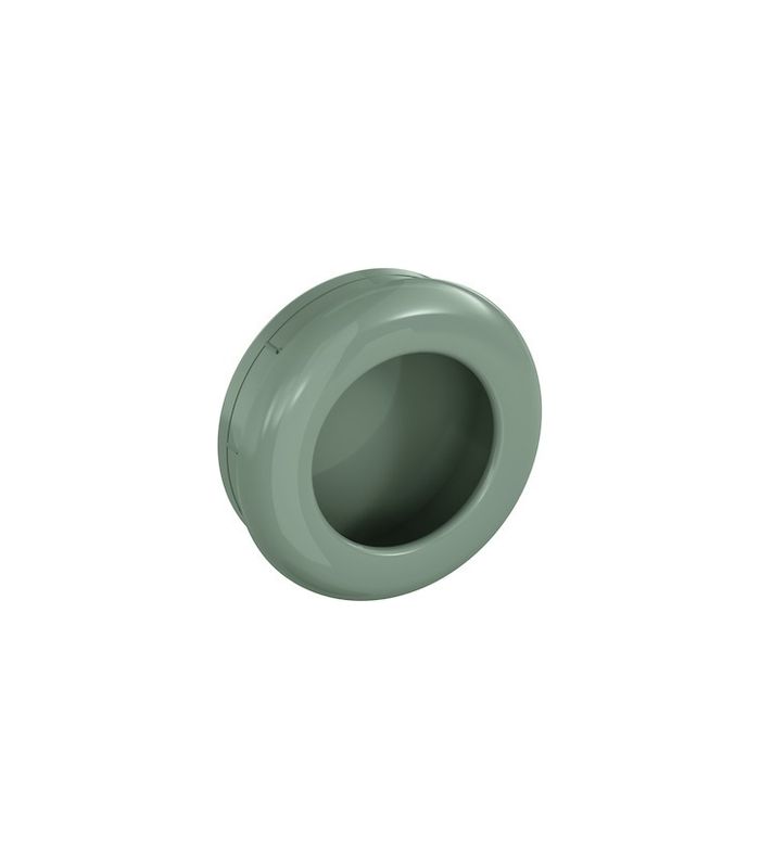 Möbel- Muschelgriff, 538.60ML, Durchmesser 60mm, Höhe 20mm, rund, felsgrau