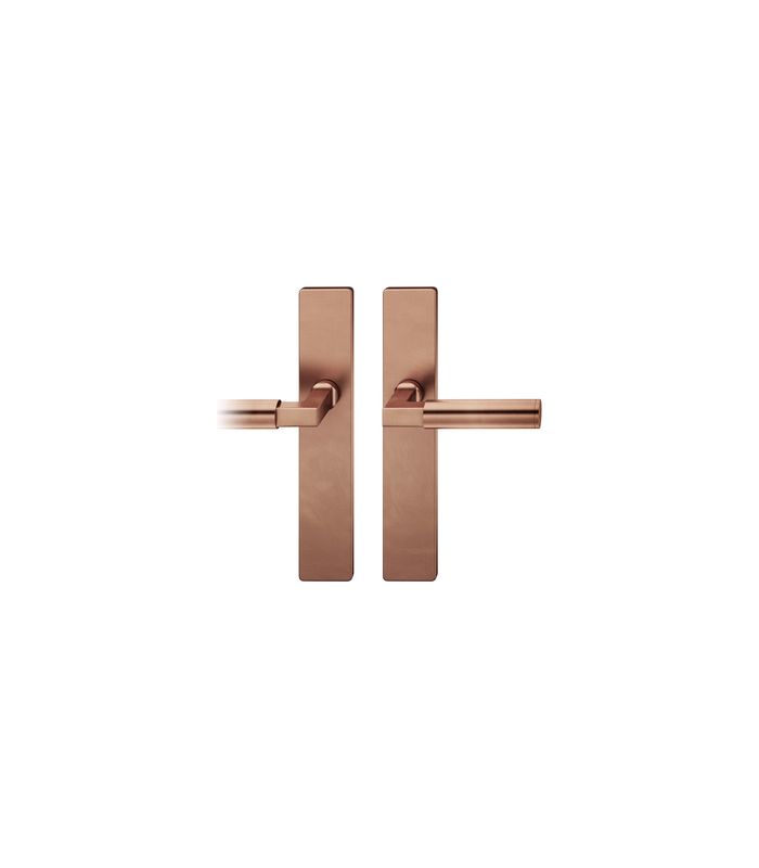 Drückergarnitur 12 1102 LS eck,UG/8,h-bronze,TS 39-58