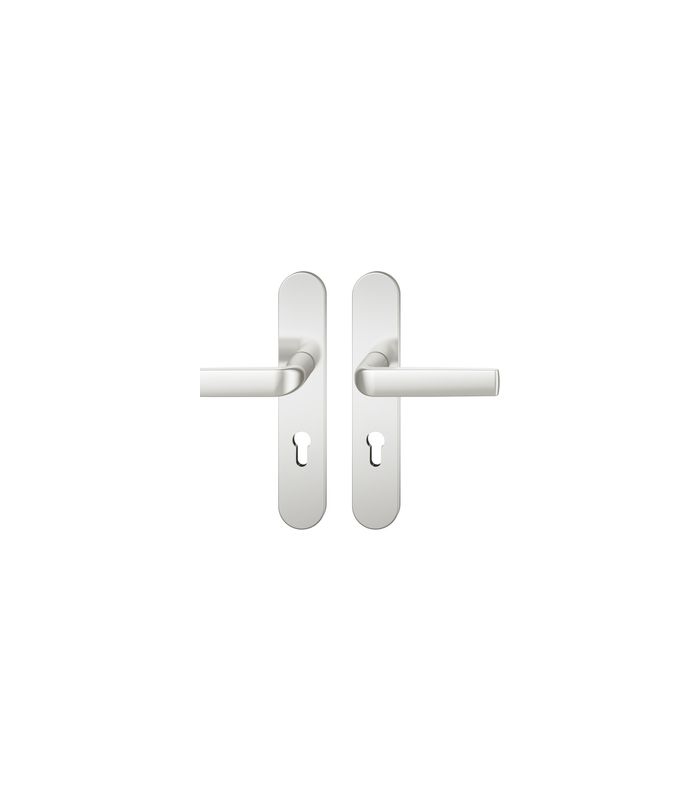 Drückergarnitur 12 1267 LS oval ,PZ72/8,F1,TS 39-58