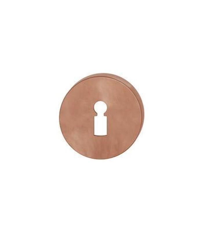 Schlüsselrosettenpaar ASL® 12 1735 rund,BB, 7mm,hellbraun