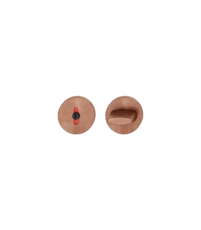 Schlüsselrosettenpaar ASL® 12 1735 rund,WC/S, 7mm,hellbraun