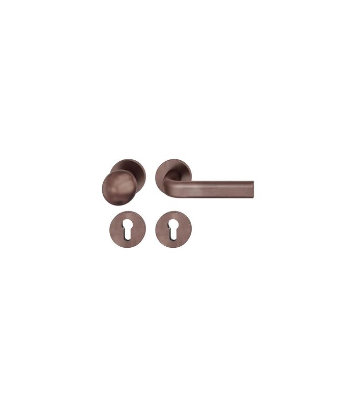 Wechselgarnitur 72 1242 Rosette rund ,PZ,8,DL,d-bronze,TS39-48