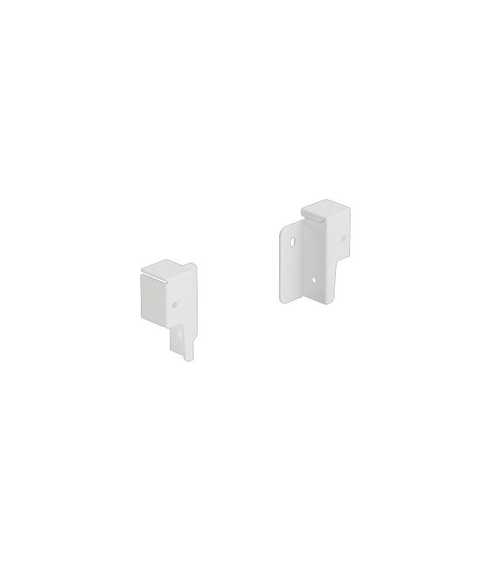 Set Rückwandverbinder ArciTech 78 mm, weiß, links und rechts