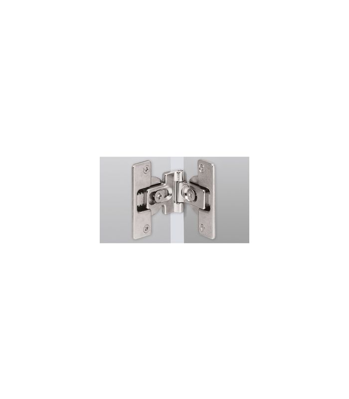 MB-Mittelscharnier, TS15mm, 180° T22 46787, Zinkdruckguss, silbern, vernickelt