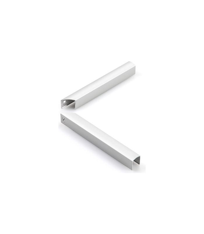 OL-Eckwinkelabdeckung, OL 90N, zum Aufclipsen, Aluminium,RAL 9016 lackiert