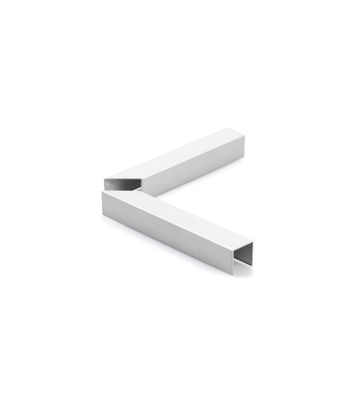 OL-Eckwinkelabdeckung, OL 320, zum Aufclipsen, Aluminium,RAL 9016 lackiert