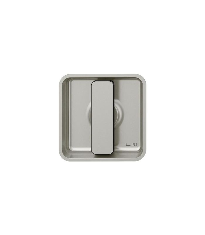 FSB Muschelgriff 42 4263,83,5x83,5, naturfarben gestrahlt, Griff schwarz, abschließbar