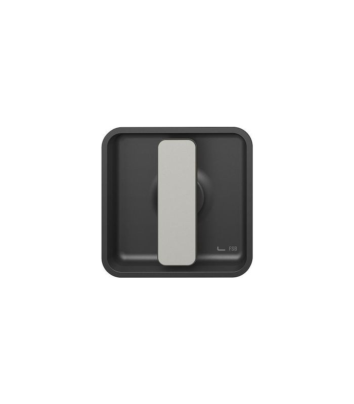 FSB Muschelgriff 42 4263,83,5x83,5,8mm, schwarz gestrahlt, Griff schwarz, Blende naturfarben