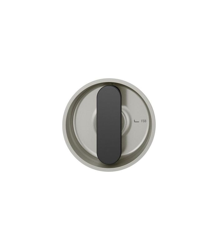 FSB Muschelgriff 42 4264, Ø83,5,8mm, naturfarben gestrahlt, Blende schwarz
