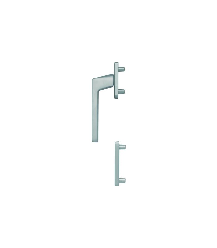 Fenstertür- Halbgarnitur, Profilzylinder gelocht, Austin 0769FA/51N/51NS, Nockendurchmesser 10, Aluminium stahlfarbig