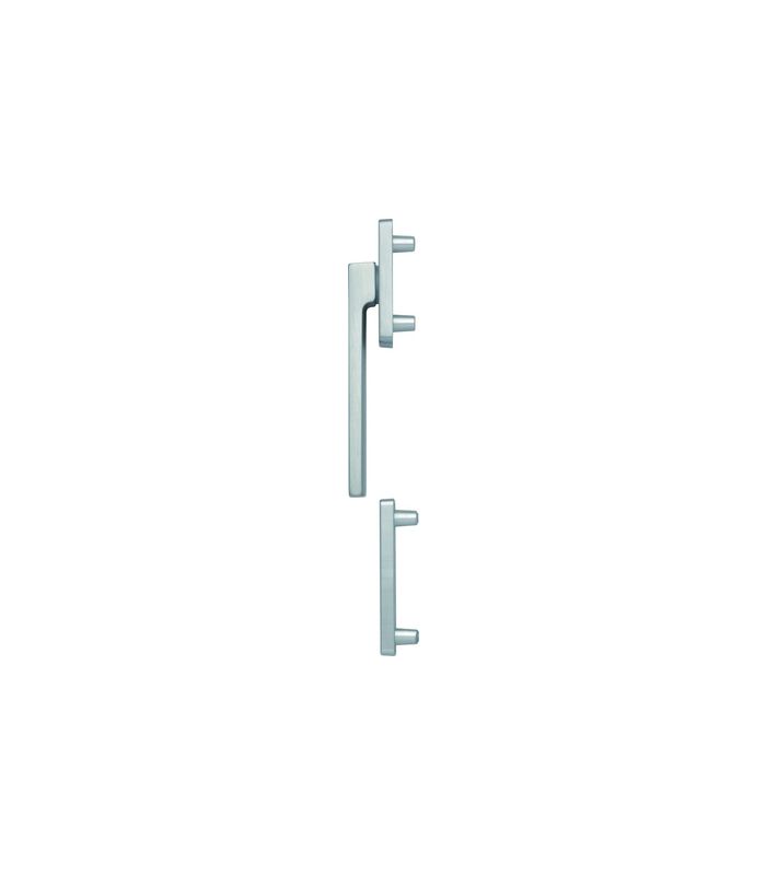 Fenstertür- Halbgarnitur, Profilzylinder gelocht, Austin 0769KH/51N/51NS, Nockendurchmesser 10, Aluminium edelstahloptik matt