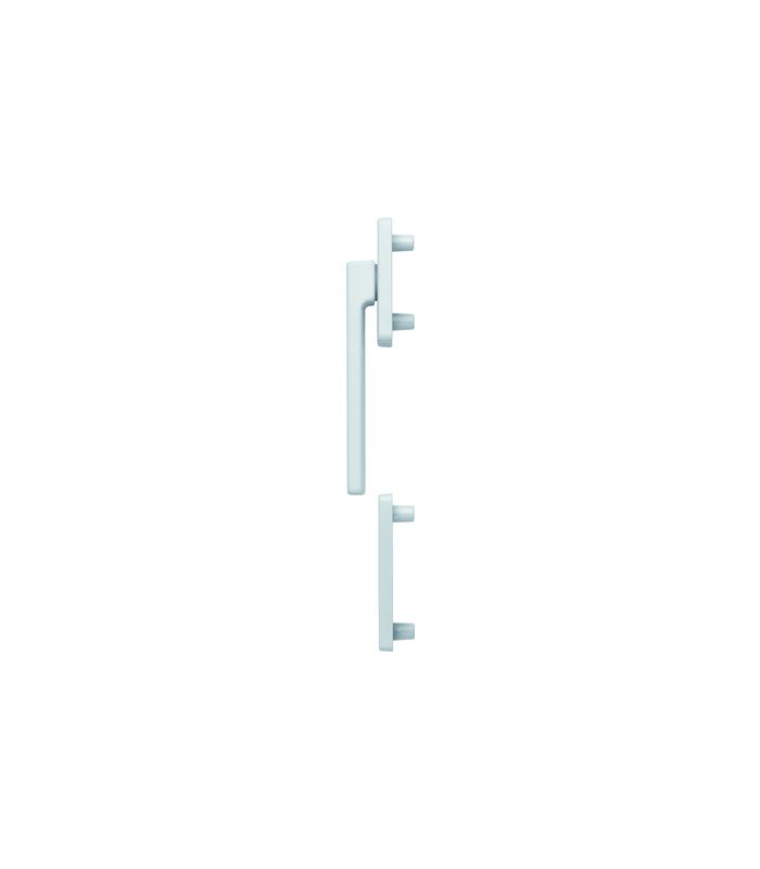 Fenstertür- Halbgarnitur, Profilzylinder gelocht, Austin 0769KH/51N/51NS, Nockendurchmesser 10, Aluminium verkehrsweiß