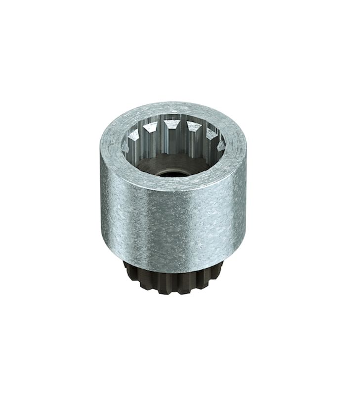 dormakaba Achsverlängerung ED 100/250, mit Flachkonus, 20mm, silberfarbig verzinkt