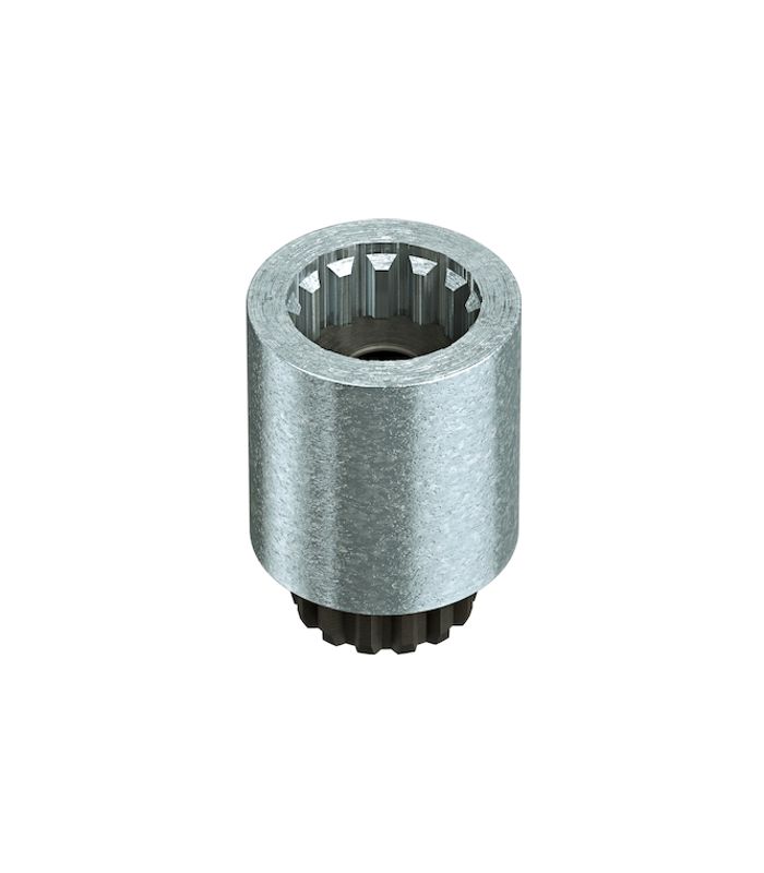dormakaba Achsverlängerung ED 100/250, mit Flachkonus, 30mm, silberfarbig verzinkt
