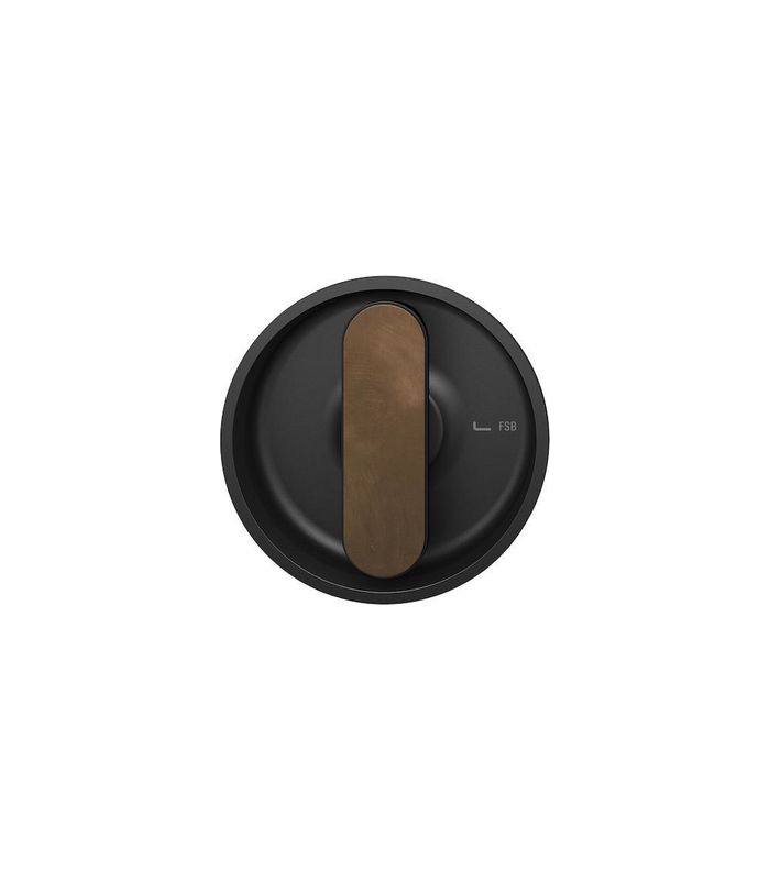 FSB Muschelgriff 42 4264, Ø83,5, schwarz gestrahlt, Blende dunkelbronze