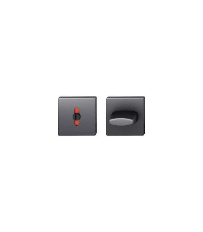 Schlüsselrosettenpaar ASL® 12 1704 eckig,WC/S, 7mm,TS 39-58,schwarz