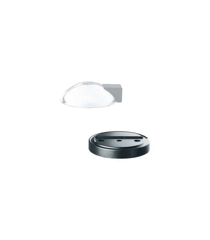 Boden-Türpuffer, 10mm 0 38 3884, Alu+F.schw.9005