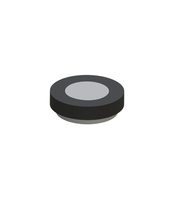 Türpuffer, 2099, H 15mm, Ø 42mm, silberfarbig matt