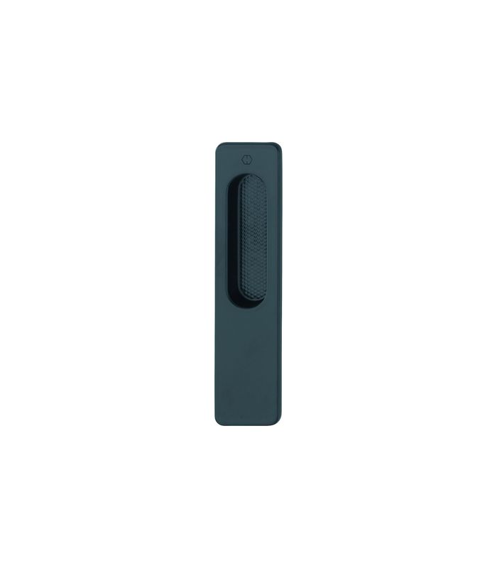 HOPPE Muschelgriff 420,150x34, flach, schwarz matt
