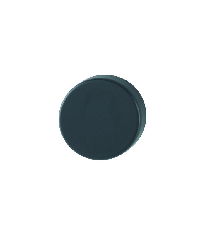 HOPPE Schlüsselrosettenpaar 42KVS, außen/innen, rund, mit Stütznocken, ohne Lochung, 9mm, Türstärke min. 37mm, Türstärke maximal 42mm, schwarz matt