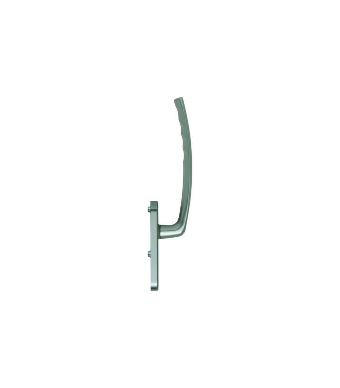 Hebeschiebe- Handhebelgarnitur, Atlanta HS-0530/431N-AS innen, Profilzylinder gelocht, Aluminium, stahlfarbig eloxiert