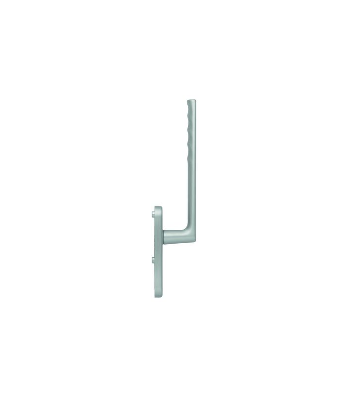 Hebeschiebe- Handhebelgarnitur, Hamburg HS-0700/431N-AS innen, Profilzylinder gelocht, Aluminium, edelstahloptik matt eloxiert