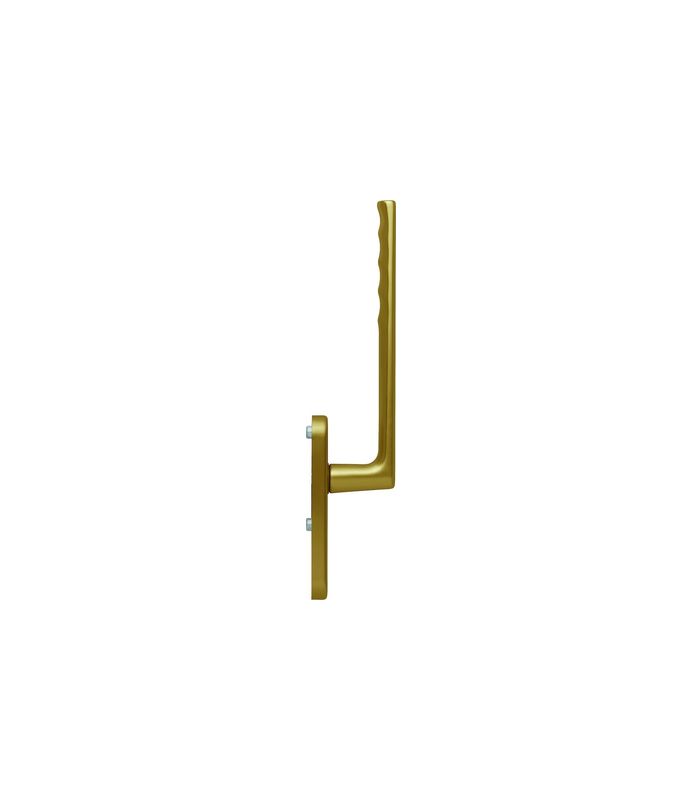 Hebeschiebe- Handhebelgarnitur, Hamburg HS-0700/431N-AS innen, Profilzylinder gelocht, Aluminium, bronzefarbig eloxiert