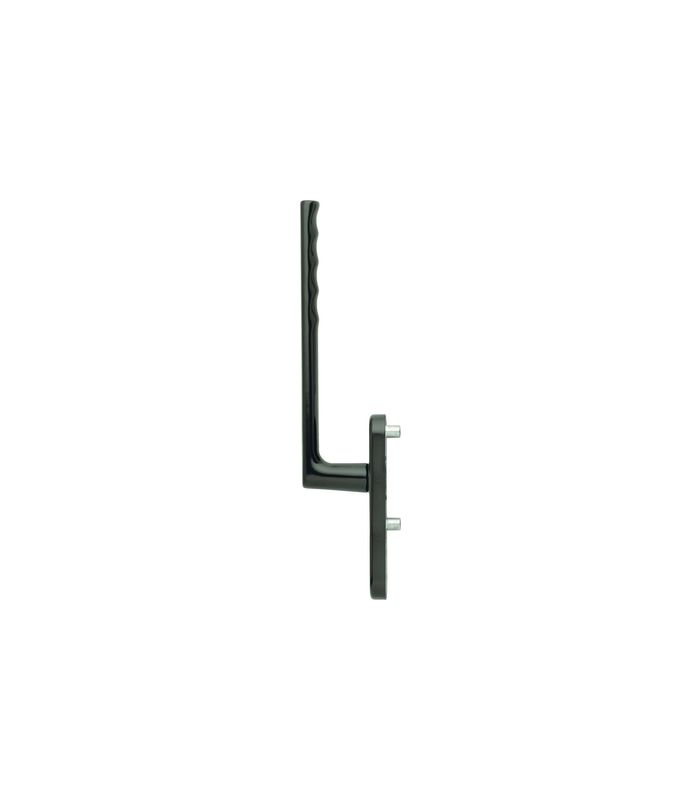Hebeschiebe- Handhebelgarnitur, Hamburg HS-0700/431N-AS außen, Profilzylinder gelocht, Aluminium, dunkelbraun beschichtet