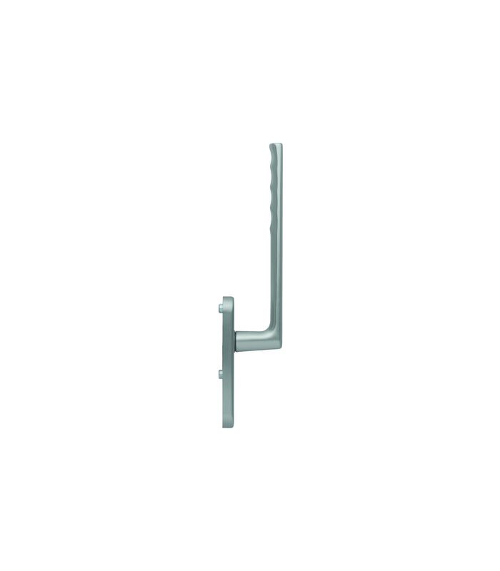 Hebeschiebe- Handhebelgarnitur, Hamburg HS-0700/431N-AS innen, Profilzylinder gelocht, Aluminium, stahlfarbig eloxiert