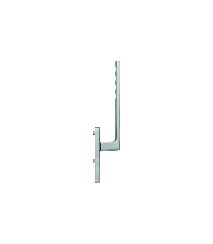 Hebeschiebe- Handhebelgarnitur, Toulon HS-0737/419N-AS innen, ungelocht, Aluminium, stahlfarbig eloxiert