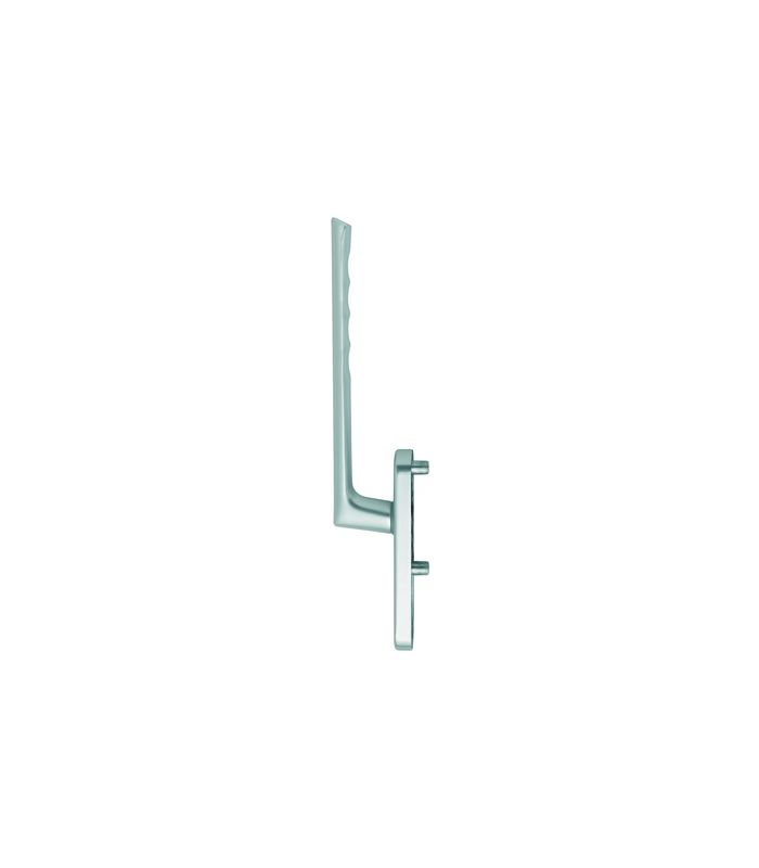 Hebeschiebe- Handhebelgarnitur, Brest HS-0739/431N-AS außen, Profilzylinder gelocht, Aluminium, naturfarbig eloxiert