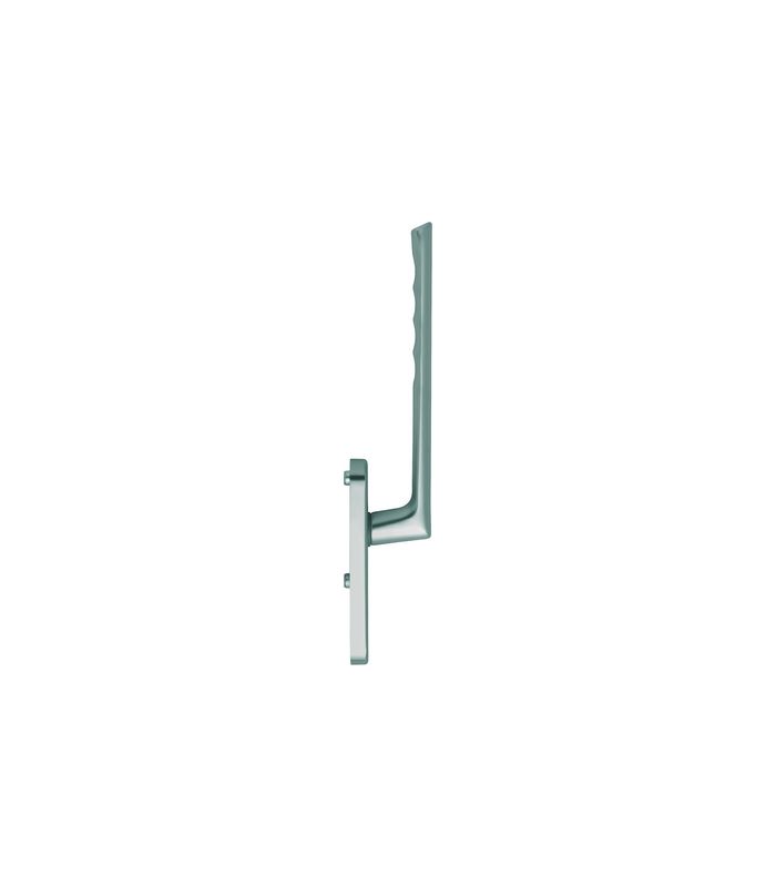 Hebeschiebe- Handhebelgarnitur, Brest HS-0739/431N-AS innen, Profilzylinder gelocht, Aluminium, stahlfarbig eloxiert