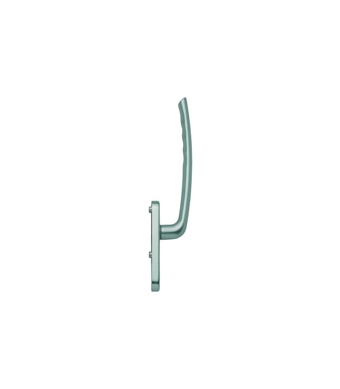 Hebeschiebe- Handhebelgarnitur, Tôkyô HS-571/431N-AS innen, Profilzylinder gelocht, Aluminium, stahlfarbig eloxiert