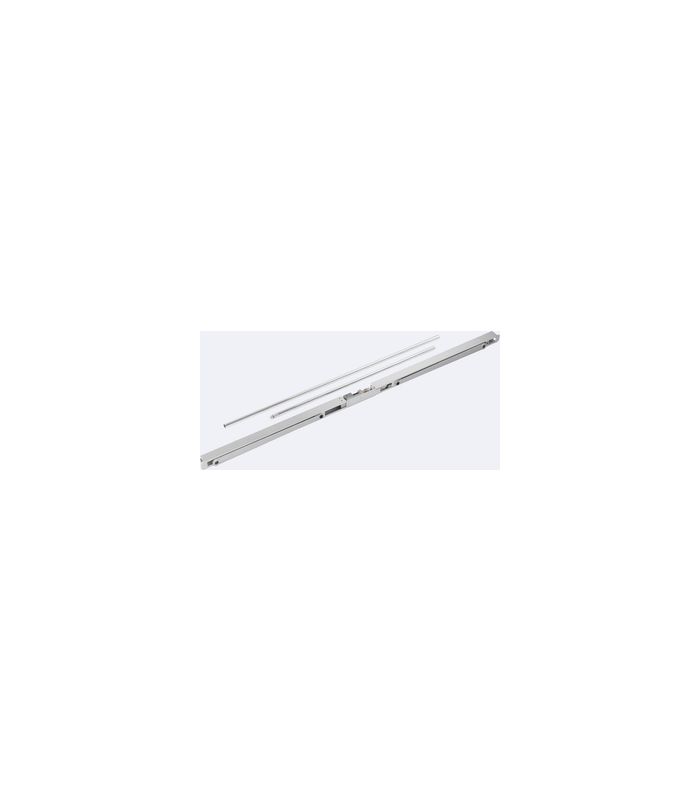 Gleitschiene G 96 GSR-EMF 1.290-2.100mm,RAL 9006,Schmiedehebel