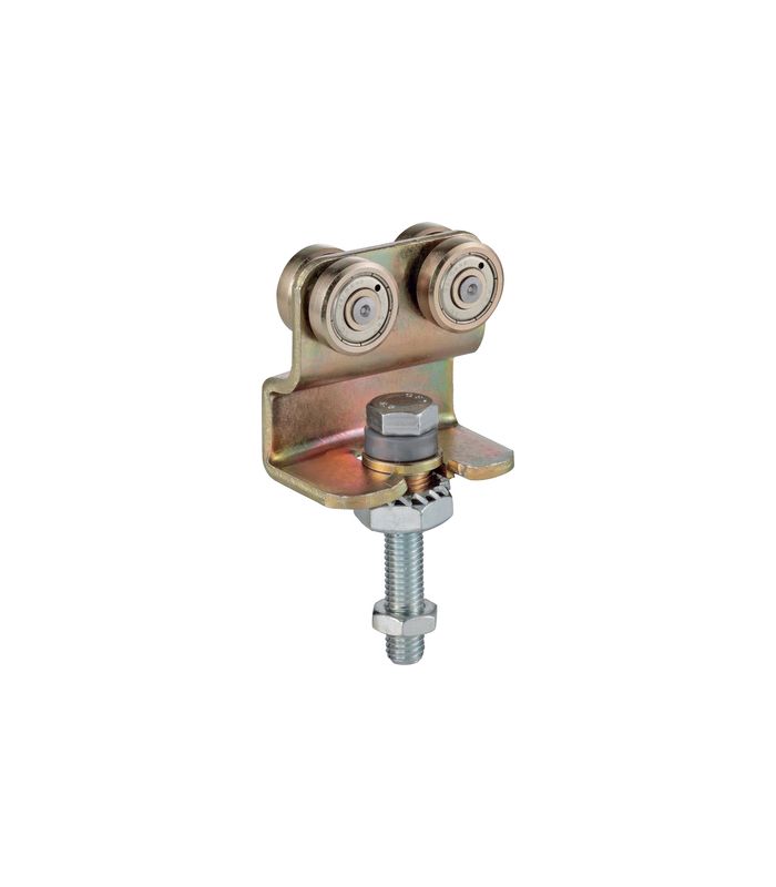 Helm Rollapparat Nr. 386 ohne Flansch Faltbeschl. gelb verzinkt für Profil 300